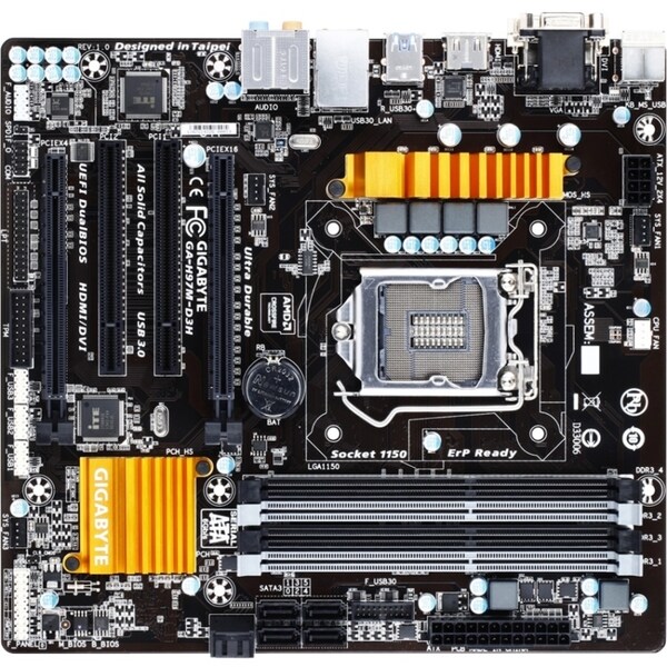 Gigabyte Ultra Durable GA-H97M-D3H Desktop Motherboard - Intel H97 Ex