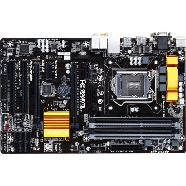Gigabyte Ultra Durable GA-Z97-HD3 Desktop Motherboard - Intel Z97 Exp