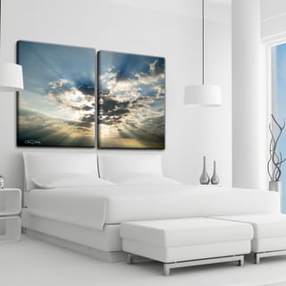 Hot Deal Christopher Doherty 'Cloud Escape I' Canvas Wall Art (Set of 2)