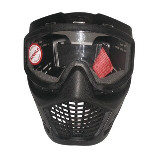 JT Guardian Single Lens No Fog Paintball Airsoft Goggles System Mask Visor Black-Image