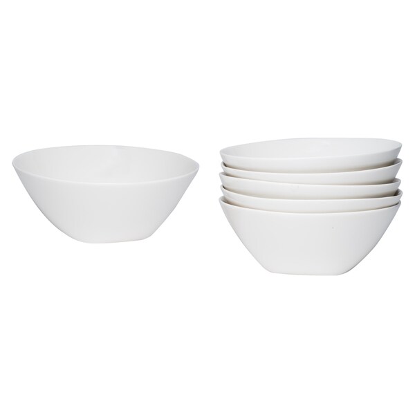 Red Vanilla Trends 6.5-inch Coupe Bowl (Set of 6)
