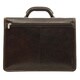 Tony Perotti Men's Italian Bull Leather Tuscany Triple Compartment Leather Laptop Briefcase