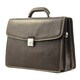 Tony Perotti Men's Italian Bull Leather Tuscany Triple Compartment Leather Laptop Briefcase