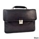 Tony Perotti Men's Italian Cow Leather Verona Traditional Triple Compartment Laptop Leather Flap-over Briefcase
