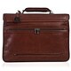 Tony Perotti Men's Italian Cow Leather Verona Traditional Triple Compartment Laptop Leather Flap-over Briefcase