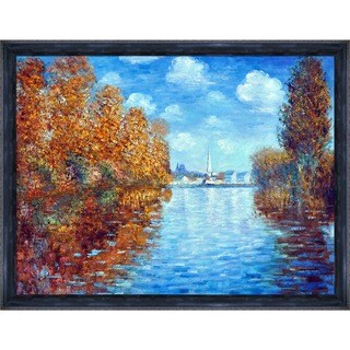 Now Sale Claude Monet 'Autumn at Argenteuil' Hand Painted Framed Canvas Art