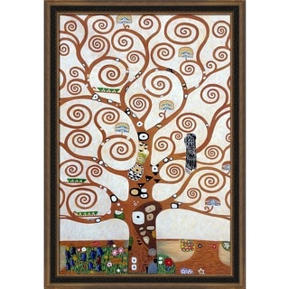 --->  Gustav Klimt 'Tree of Life' Hand Painted Framed Canvas Art