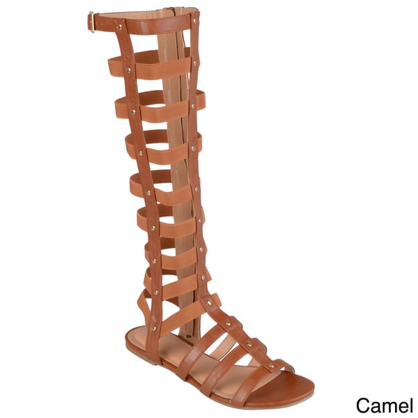 Journee Collection Women's 'Andrea-2' Tall Strappy Gladiator Sandals ...