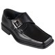 Boston Traveler Men's Square Toe Buckle Detail Loafers