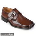 Boston Traveler Men's Square Toe Buckle Detail Loafers