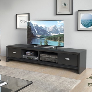 Hot Deal CorLiving Lakewood Modern Wenge Finish Extra Wide TV Bench