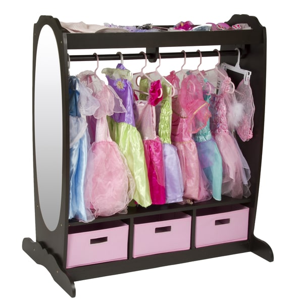 Dress Up Storage Closet Center Toddler Girls Toys Clothes Organizer