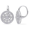 Miadora Signature Collection 14k White Gold 1/2ct TDW Diamond Earrings (G-H, SI1-SI2)
