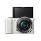 Sony Alpha A5000 Mirrorless White Digital Camera Body with 16-50mm f/3.5-5.6 OSS Lens