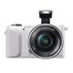 Sony Alpha A5000 Mirrorless White Digital Camera Body with 16-50mm f/3.5-5.6 OSS Lens