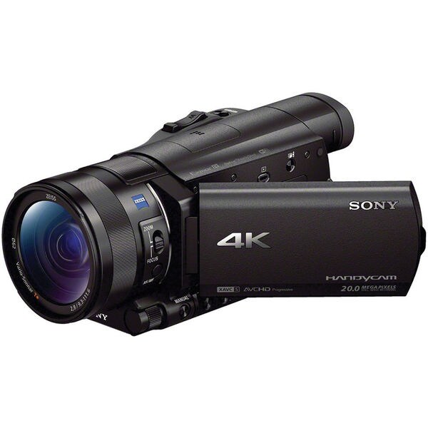 Sony FDR-AX100 4K Ultra HD Black Camcorder with 1-inch Sensor