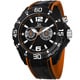 Joshua & Sons Men's Multifunction Swiss Quartz Layered Strap Watch
