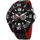 Joshua & Sons Men's Multifunction Swiss Quartz Layered Strap Watch