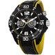 Joshua & Sons Men's Multifunction Swiss Quartz Layered Strap Watch