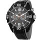 Joshua & Sons Men's Multifunction Swiss Quartz Layered Strap Watch