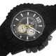 Joshua & Sons Men's Multifunction Dual Time Silicone Strap Watch