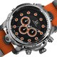 Joshua & Sons Men's Multifunction Swiss Quartz Rubber Strap Watch