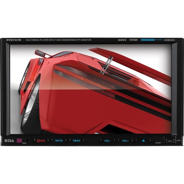 Boss Audio BV9757B Double-DIN 7 inch Motorized Touchscreen DVD Player