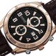 August Steiner Men's Swiss Quartz Multifunction Genuine Leather Strap Watch