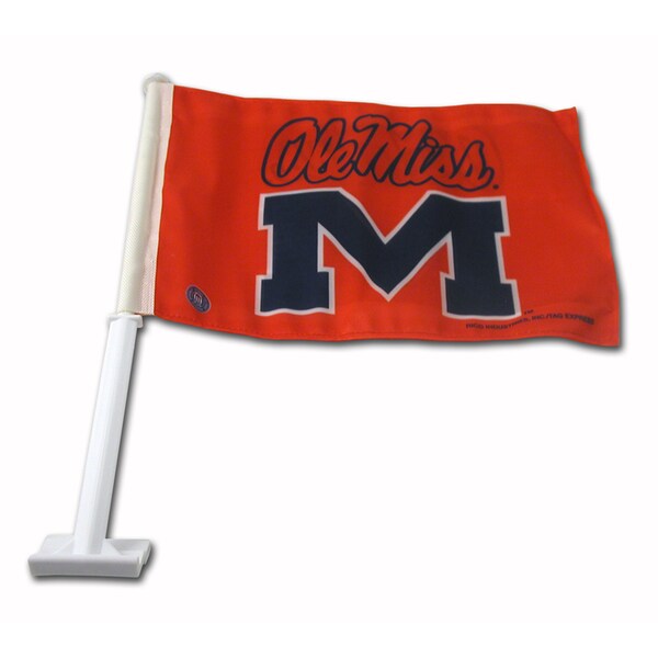NCAA University of Mississippi Ole Miss Car Flag