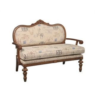 Elsa Script Print English-arm Settee