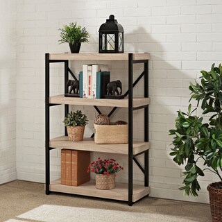 Great Prices Denver Salvaged Oak Finish 44-inch Four Shelf Bookcase