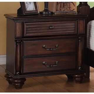 Sale Price Duval 2-drawer Distressed Mahogany Nightstand