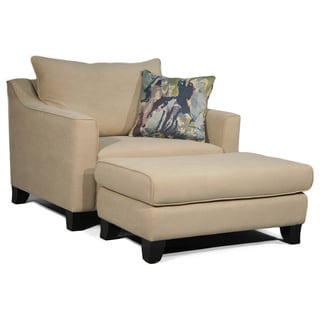 Kent Cream Chair and Ottoman Set