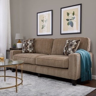 (^.^)/  Serta Santa Cruz Collection Platinum Fabric Deluxe Sofa