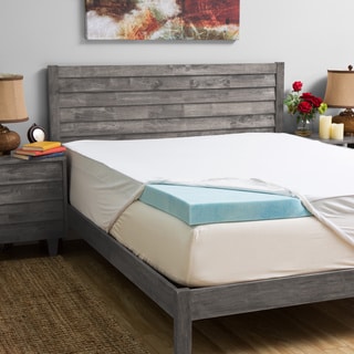 Buy Online Grande Hotel Collection 4-inch Gel Memory Foam Mattress Topper with 300 Thread Count Egyptian Cotton Cover