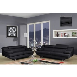 Find Cheap Price Natalie Black/ Wagner Black Sofa
