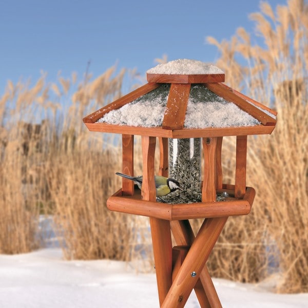 Trixie Deluxe Wooden Tripod Gazebo Bird Feeder