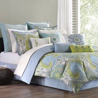 (>_<)  Echo Sardinia Cotton 3-piece Comforter Set with Optional Euro Sham Sold Separately