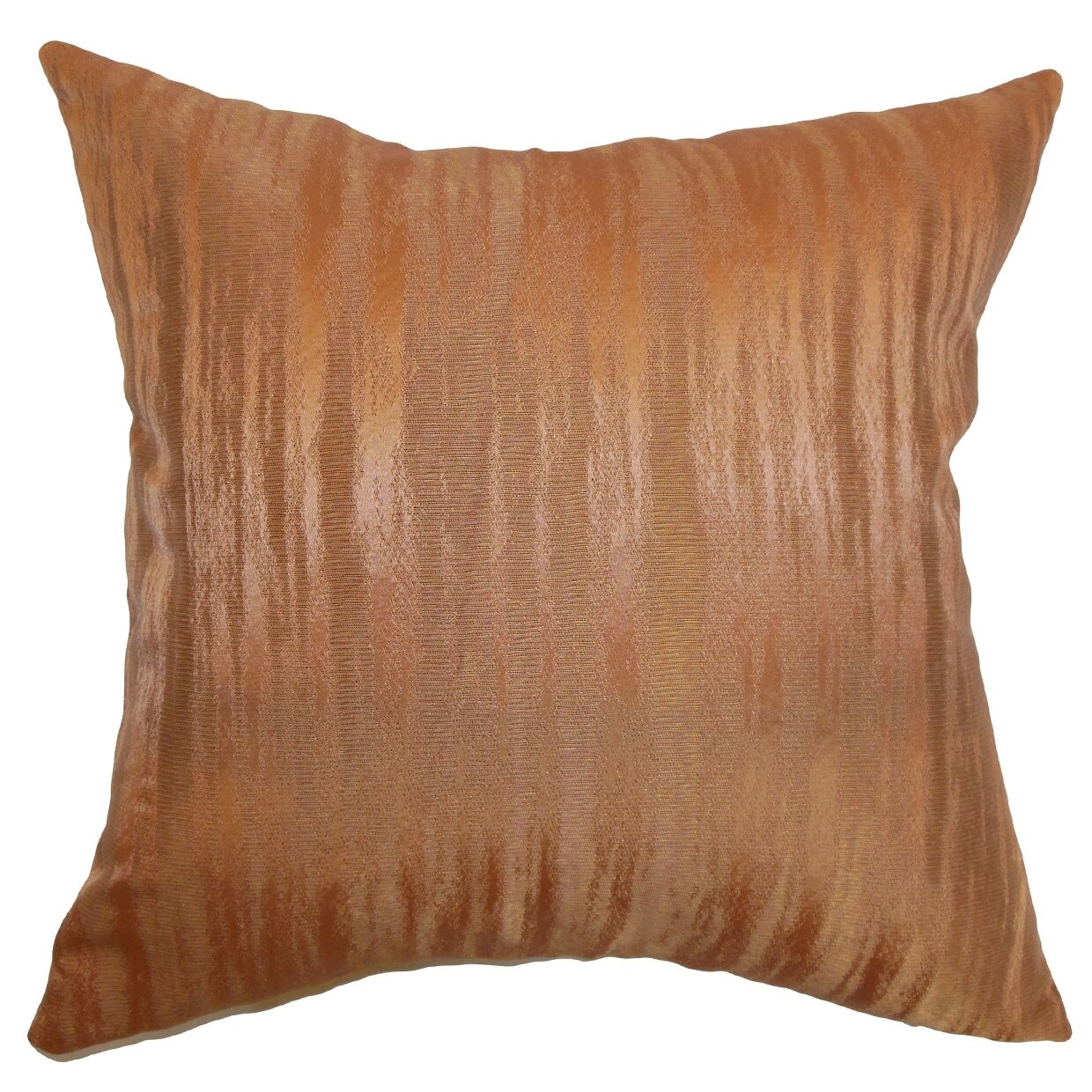 Latrobe Copper Solid 18inch Feather and Down Filled Throw Pillow