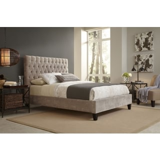 ===>  Reims Queen Size Beige Upholestered Bed