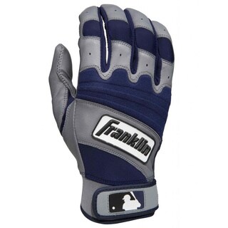 MLB Franklin Sports Navy/ Grey Youth Natural Batting Gloves-Image