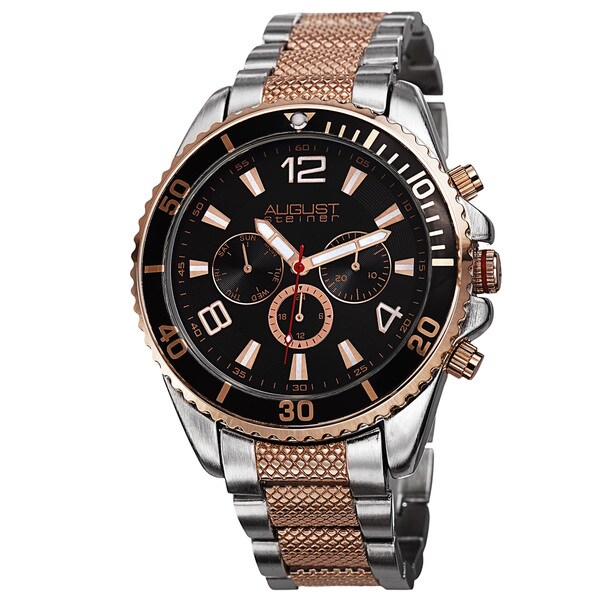 August Steiner Men's Swiss Quartz Multifunction Bracelet Watch
