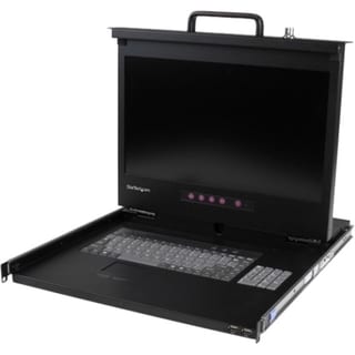 StarTech.com 1U 17" HD 1080p Rackmount LCD Console with Front USB Hub
