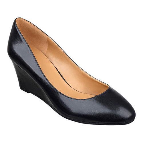 nine west black wedge heels
