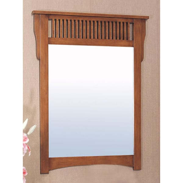 Mission Style Rectangular 30inch Wall Mirror 16290833 Overstock