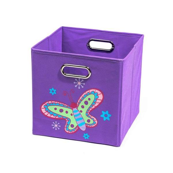Nuby Purple Butterfly Folding Storage Bin