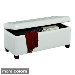 For sale Abby Faux Leather Storage Ottoman