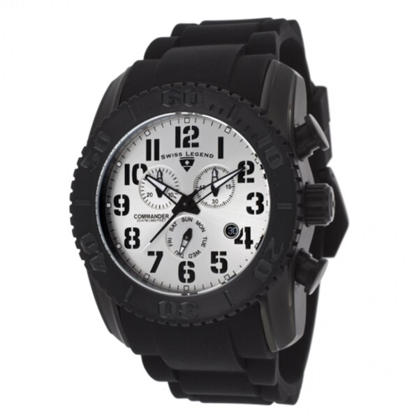 Swiss Legend Men's Titainium Silver Watch SL-11876-TIB-02S