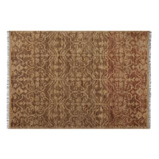 (>_<)  Hand-knotted Vallata Hemp Area Rug (6' x 9')
