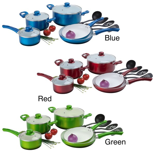 Ceramic Non-stick 12-piece Cookware Set